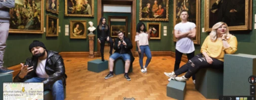 Made For You creators photographed in the National Portrait Gallery